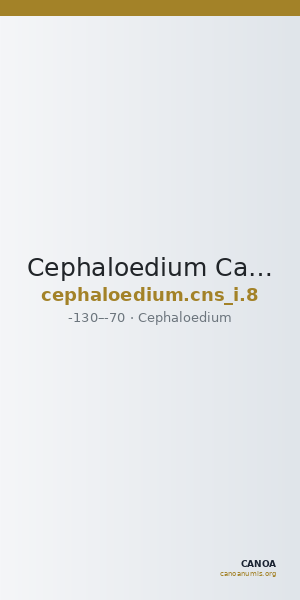 Cephaloedium Calciati 1983 8 — CANOA