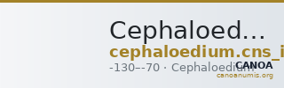 Cephaloedium Calciati 1983 8 — CANOA