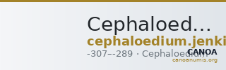 Cephaloedium Jenkins 1975 3e — CANOA