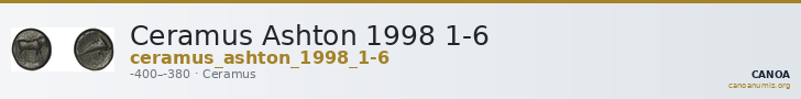 Ceramus Ashton 1998 1-6 — CANOA
