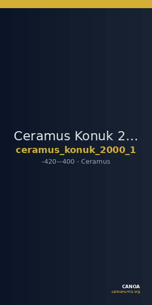 Ceramus Konuk 2000 1 — CANOA