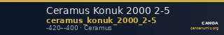 Ceramus Konuk 2000 2-5 — CANOA
