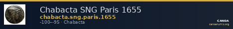 Chabacta SNG Paris 1655 — CANOA