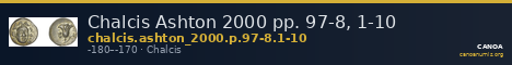 Chalcis Ashton 2000 pp. 97-8, 1-10 — CANOA