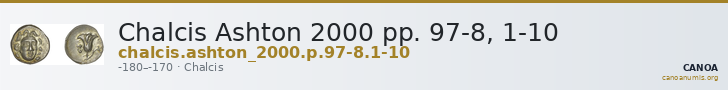 Chalcis Ashton 2000 pp. 97-8, 1-10 — CANOA