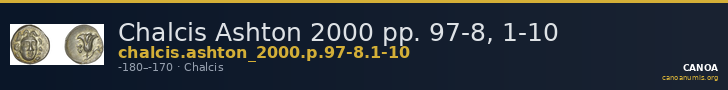 Chalcis Ashton 2000 pp. 97-8, 1-10 — CANOA