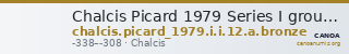 Chalcis Picard 1979 Series I group I issue 12 a bronze — CANOA