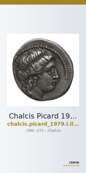 Chalcis Picard 1979 Series I group II issue 25-30 drachm — CANOA