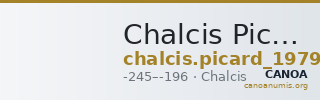 Chalcis Picard 1979 Series I group III issue 42 drachm — CANOA