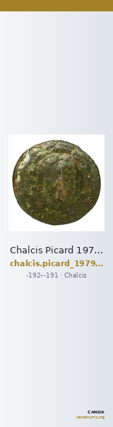 Chalcis Picard 1979 Series I group IV issue 55 bronze — CANOA