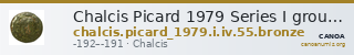 Chalcis Picard 1979 Series I group IV issue 55 bronze — CANOA