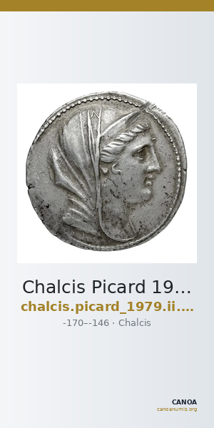 Chalcis Picard 1979 Series II issue 56-57 tetradrachm — CANOA