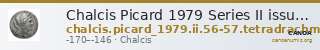 Chalcis Picard 1979 Series II issue 56-57 tetradrachm — CANOA