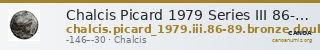 Chalcis Picard 1979 Series III 86-89 bronze double — CANOA