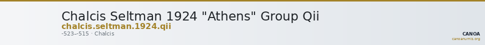 Chalcis Seltman 1924 "Athens" Group Qii — CANOA