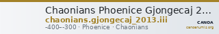 Chaonians Phoenice Gjongecaj 2013 III — CANOA