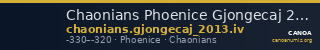 Chaonians Phoenice Gjongecaj 2013 IV — CANOA