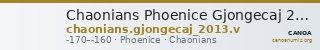 Chaonians Phoenice Gjongecaj 2013 V — CANOA