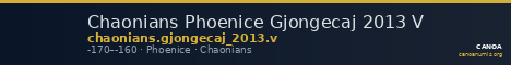 Chaonians Phoenice Gjongecaj 2013 V — CANOA