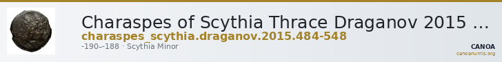 Charaspes of Scythia Thrace Draganov 2015 484-548 — CANOA