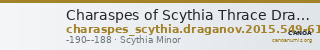 Charaspes of Scythia Thrace Draganov 2015 549-61 — CANOA
