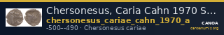 Chersonesus, Caria Cahn 1970 Series A — CANOA