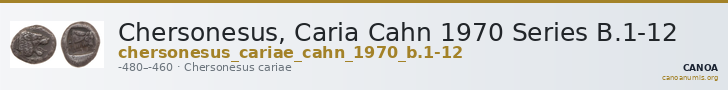 Chersonesus, Caria Cahn 1970 Series B.1-12 — CANOA