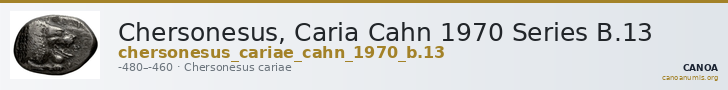 Chersonesus, Caria Cahn 1970 Series B.13 — CANOA