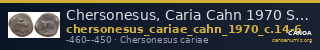 Chersonesus, Caria Cahn 1970 Series C.14-16 — CANOA
