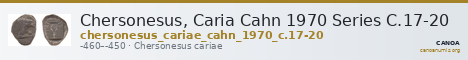 Chersonesus, Caria Cahn 1970 Series C.17-20 — CANOA