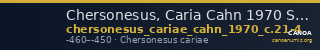 Chersonesus, Caria Cahn 1970 Series C.21-24 — CANOA