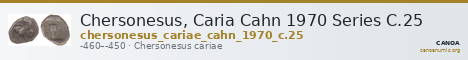 Chersonesus, Caria Cahn 1970 Series C.25 — CANOA