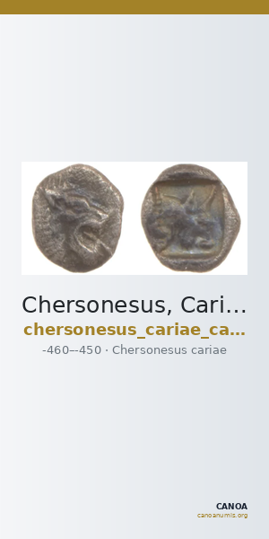 Chersonesus, Caria Cahn 1970 Series C.26-27, 29 — CANOA
