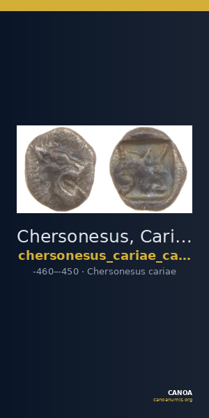 Chersonesus, Caria Cahn 1970 Series C.26-27, 29 — CANOA