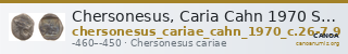 Chersonesus, Caria Cahn 1970 Series C.26-27, 29 — CANOA