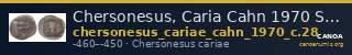 Chersonesus, Caria Cahn 1970 Series C.28 — CANOA