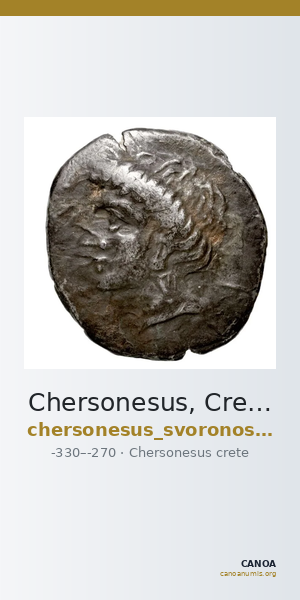 Chersonesus, Crete Svoronos 1890 (1972) 2-7 — CANOA