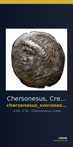 Chersonesus, Crete Svoronos 1890 (1972) 2-7 — CANOA