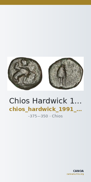 Chios Hardwick 1991 Bronze 375-350 — CANOA