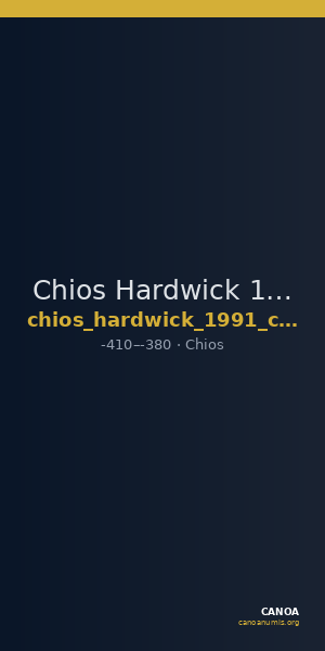 Chios Hardwick 1991 Chian 410-380 el — CANOA
