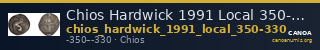 Chios Hardwick 1991 Local 350-330 — CANOA