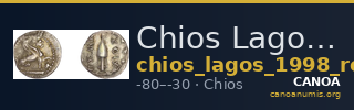 Chios Lagos 1998 Reduced denarius standard — CANOA
