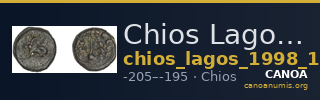 Chios Lagos 1998 Series 18 (Sphinx/Thyrsus) — CANOA