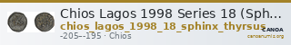 Chios Lagos 1998 Series 18 (Sphinx/Thyrsus) — CANOA