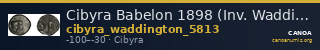 Cibyra Babelon 1898 (Inv. Waddington) 5813 — CANOA