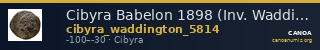 Cibyra Babelon 1898 (Inv. Waddington) 5814 — CANOA