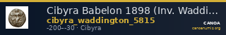 Cibyra Babelon 1898 (Inv. Waddington) 5815 — CANOA