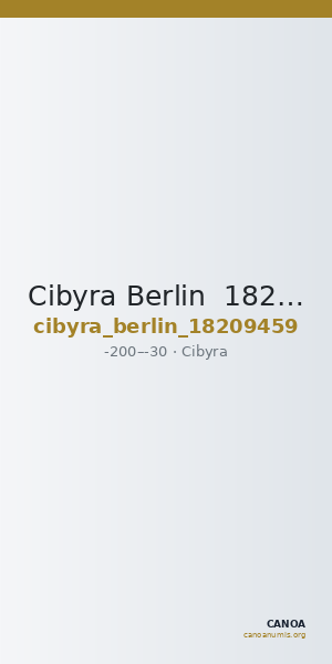 Cibyra Berlin  18209459 — CANOA
