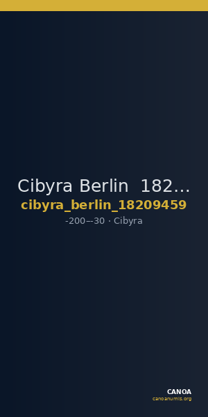 Cibyra Berlin  18209459 — CANOA