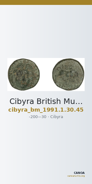 Cibyra British Museum  1991-1-30-45 — CANOA